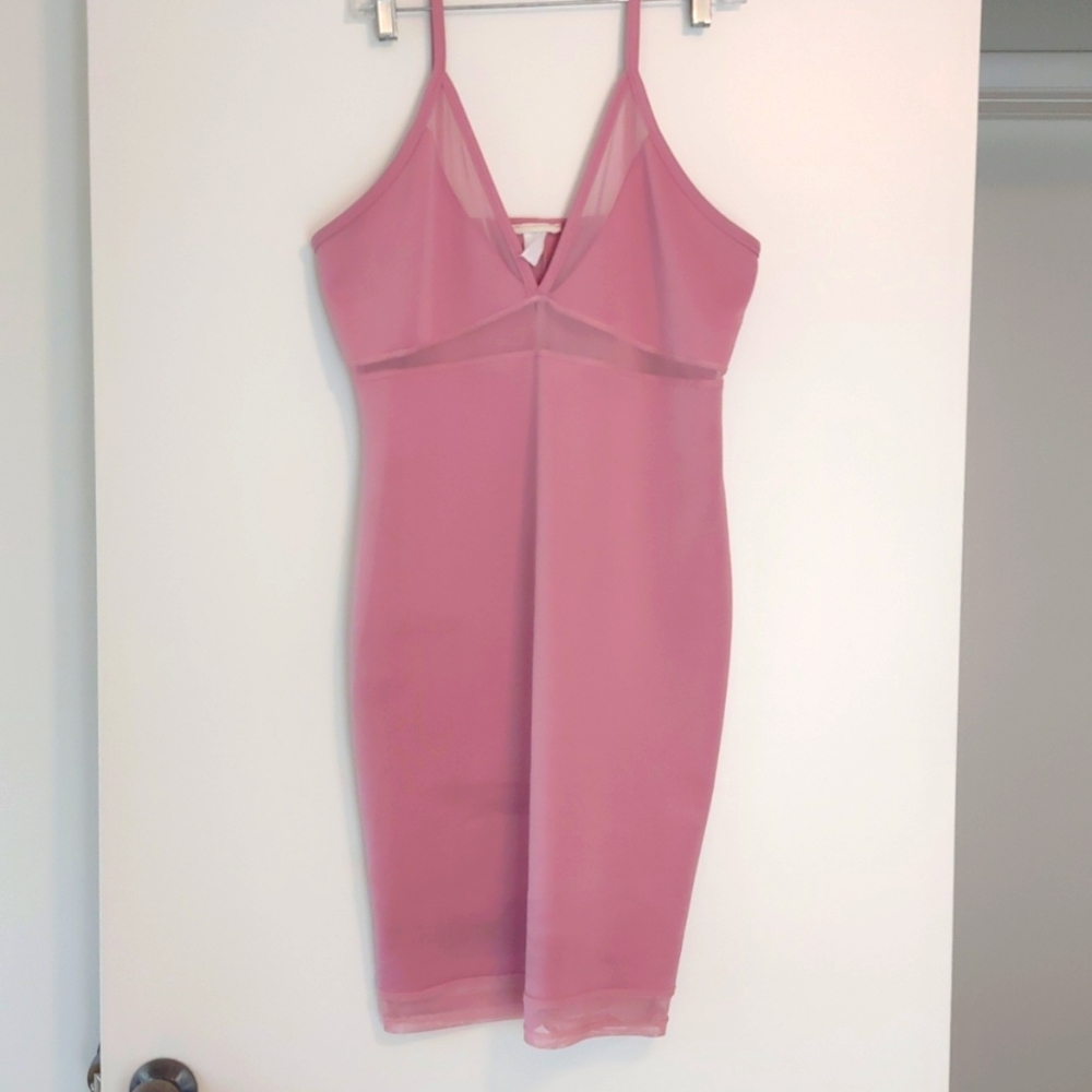 Dress, partially see-thru